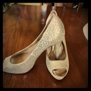 White House Black Market Gold shoes